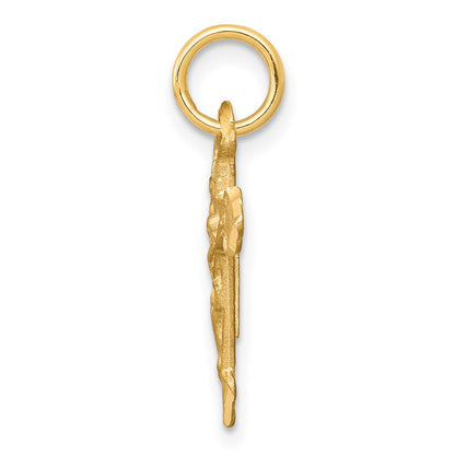 10K Gelbgold Kruzifix Charm