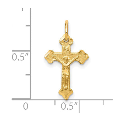 10K Gelbgold Kruzifix Charm