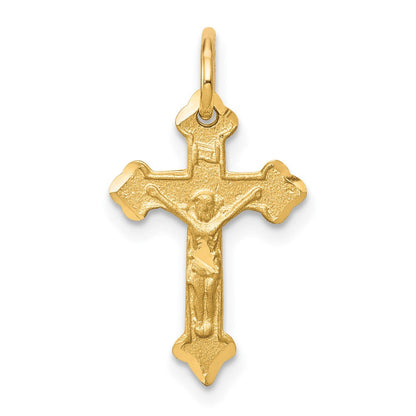 10K Gelbgold Kruzifix Charm