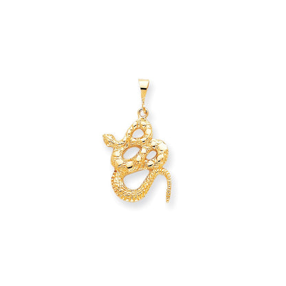 10K Gelbgold Schlangen-Charm