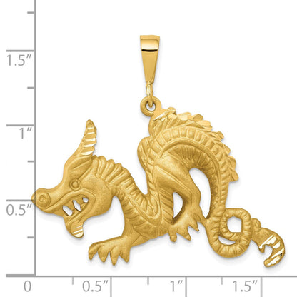 10K Gelbgold Drachen-Anhänger