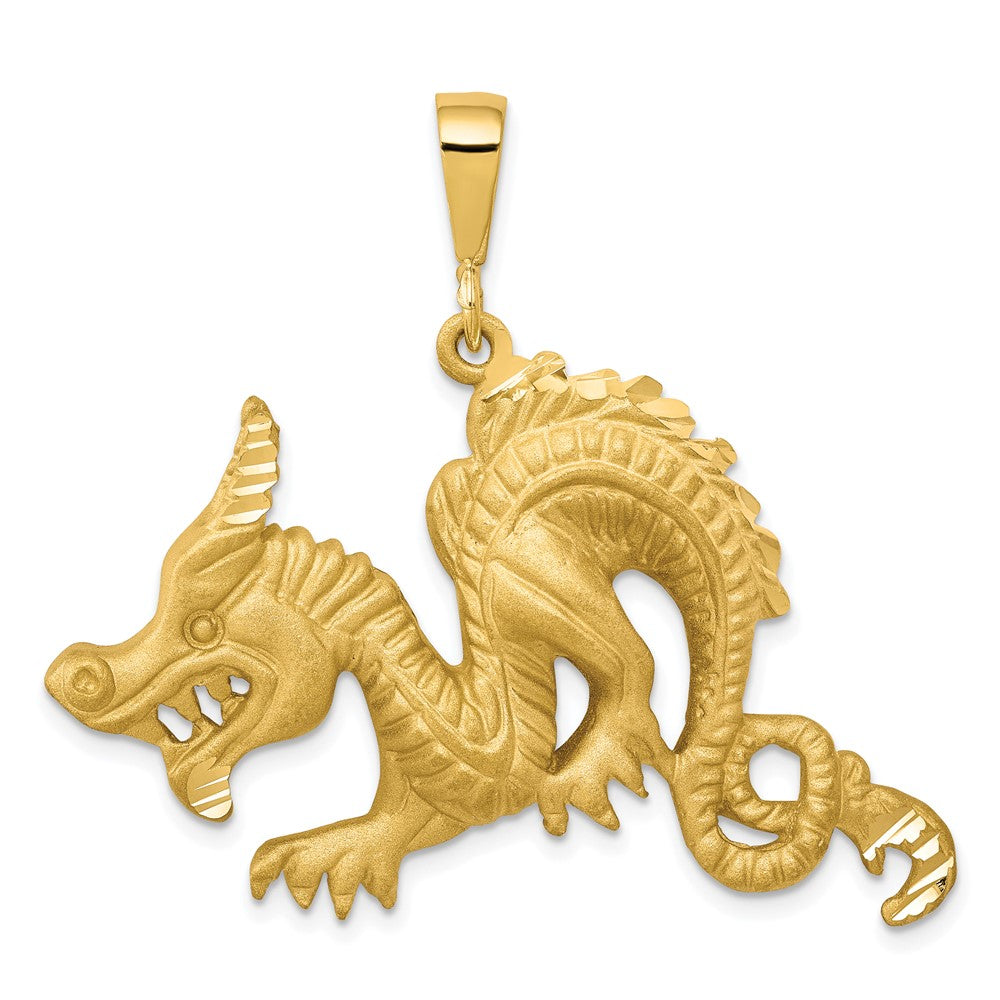 10K Gelbgold Drachen-Anhänger