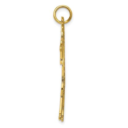 10K Gelbgold Giraffen-Charm