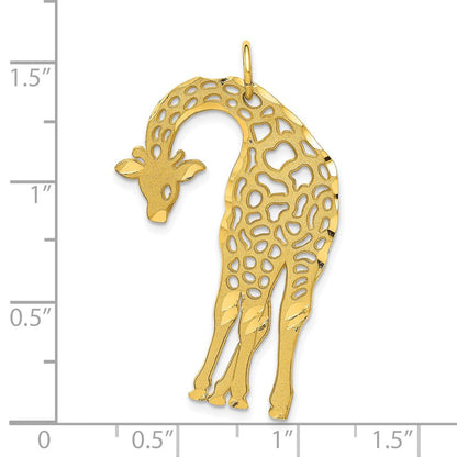10K Gelbgold Giraffen-Charm