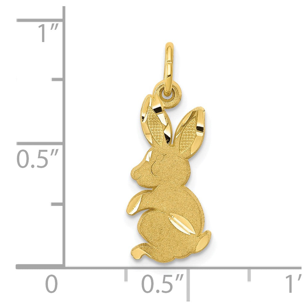 10K Gelbgold Baby Bunny Charm
