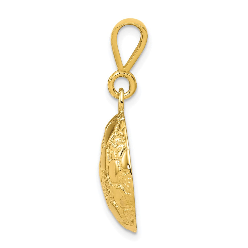 10K Gelbgold Fußball-Charm