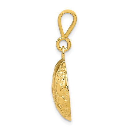 10K Gelbgold Fußball-Charm
