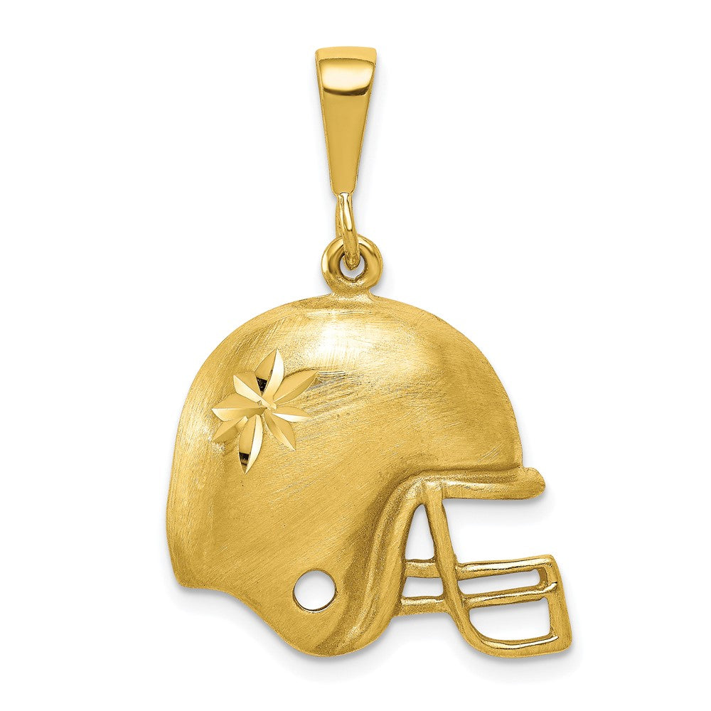 10K Gelbgold Football-Helm-Charm