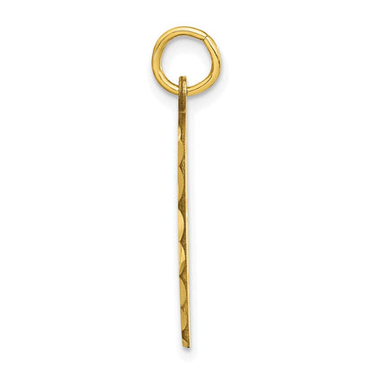 10K Gelbgold Hockey Mask Charm