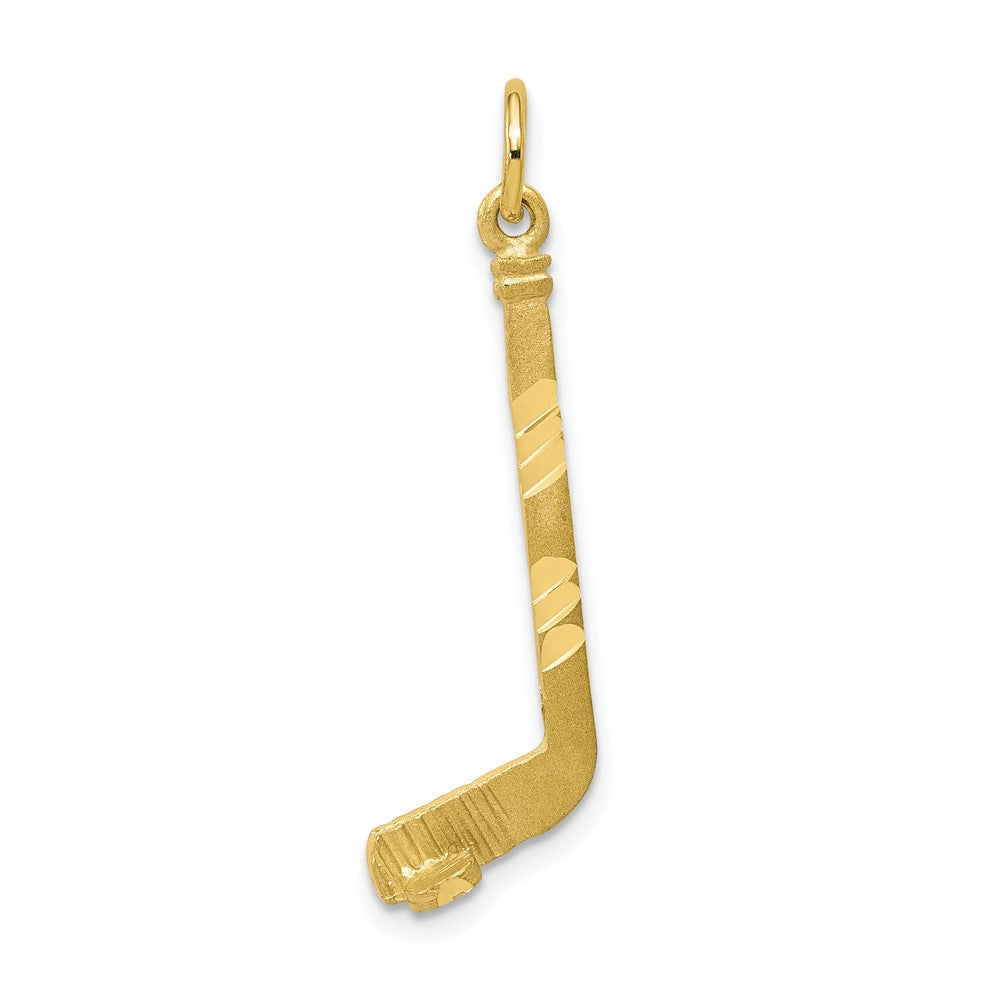 10K Gelbgold Hockey Stick Charm