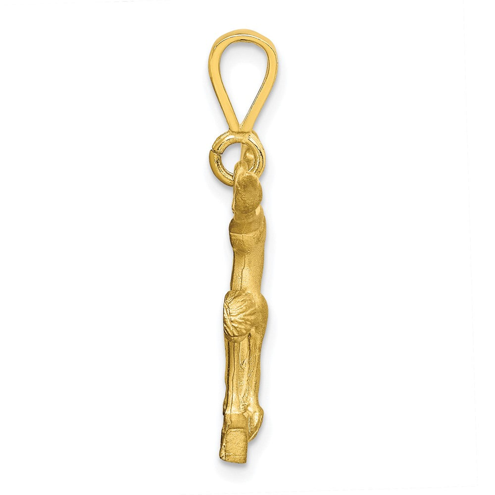Gymnastik-Charm aus massivem 10K Gelbgold