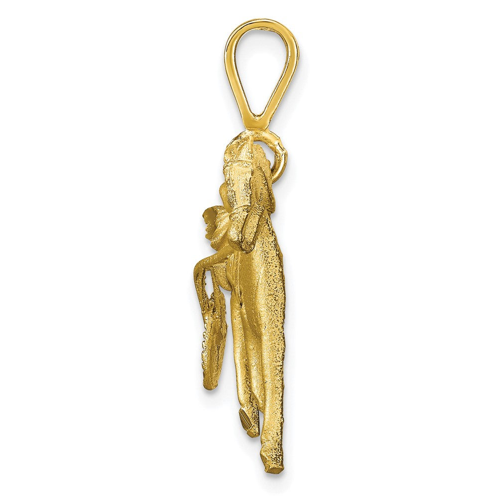 10 Karat Gelbgold Pferderennen-Charm