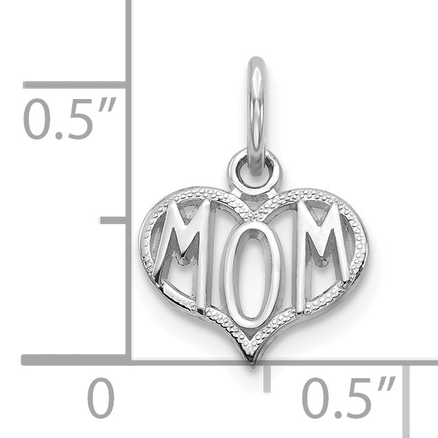 10K Weißgold 10K Mama Charm