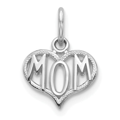 10K Weißgold 10K Mama Charm