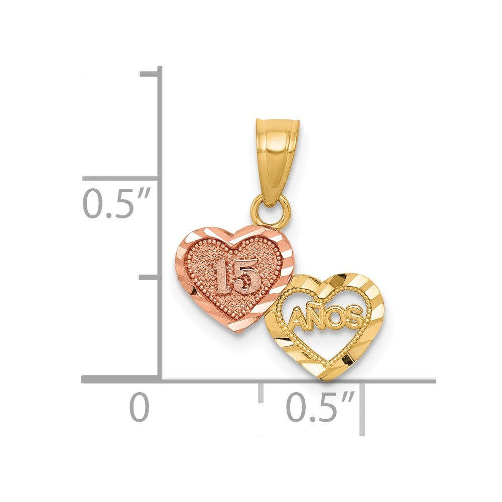 10K Bicolor Klein 15 Anos Charm