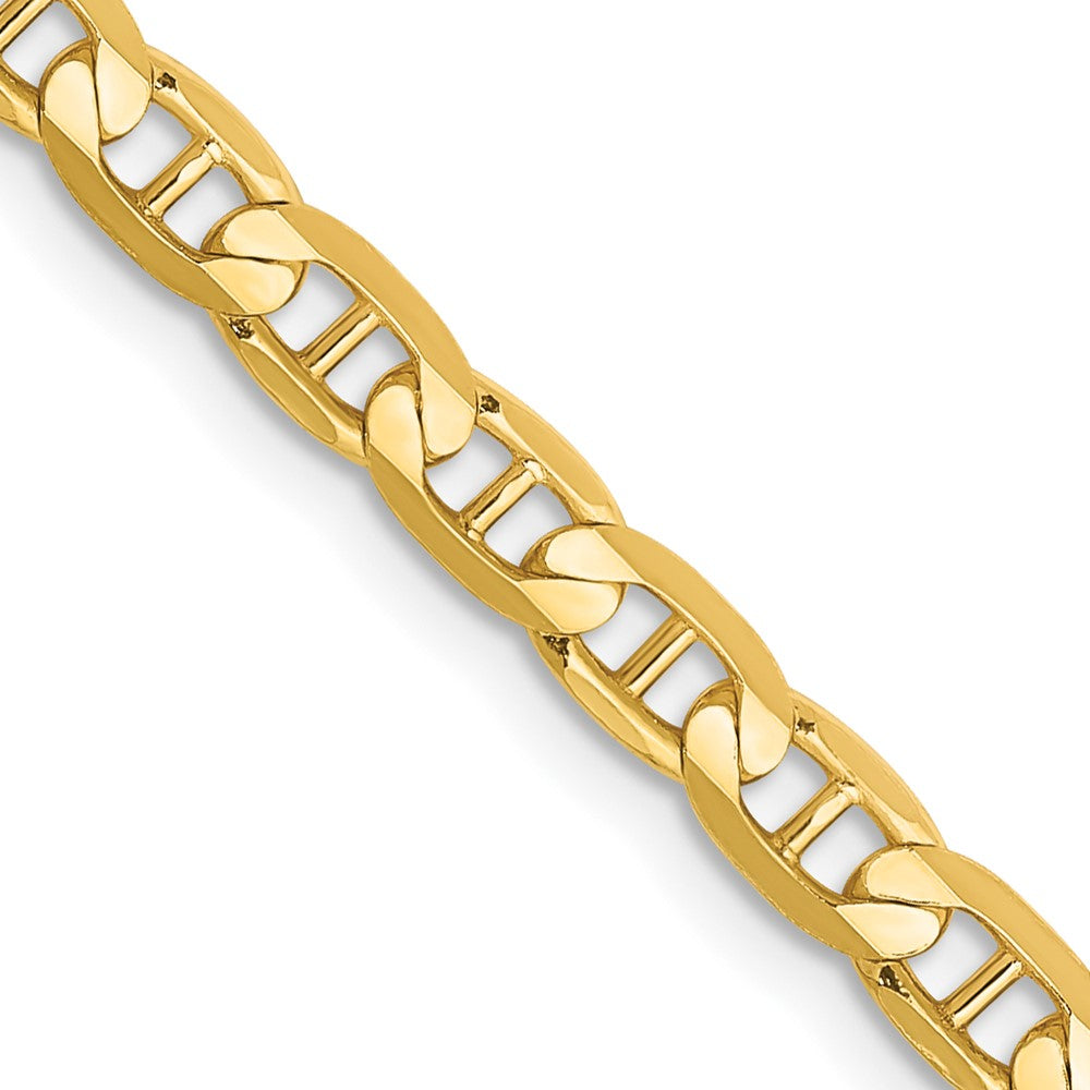 10K Gelbgold 3.75mm Konkav Anker Halskette
