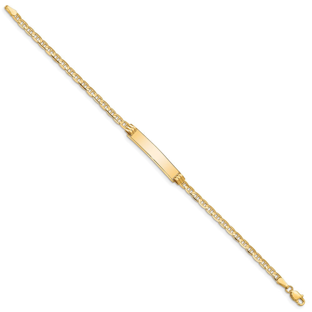 10K Gelbgold Anker Glieder Id Gliederarmband