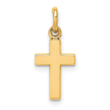 10K Gelbgold Kreuz Charm