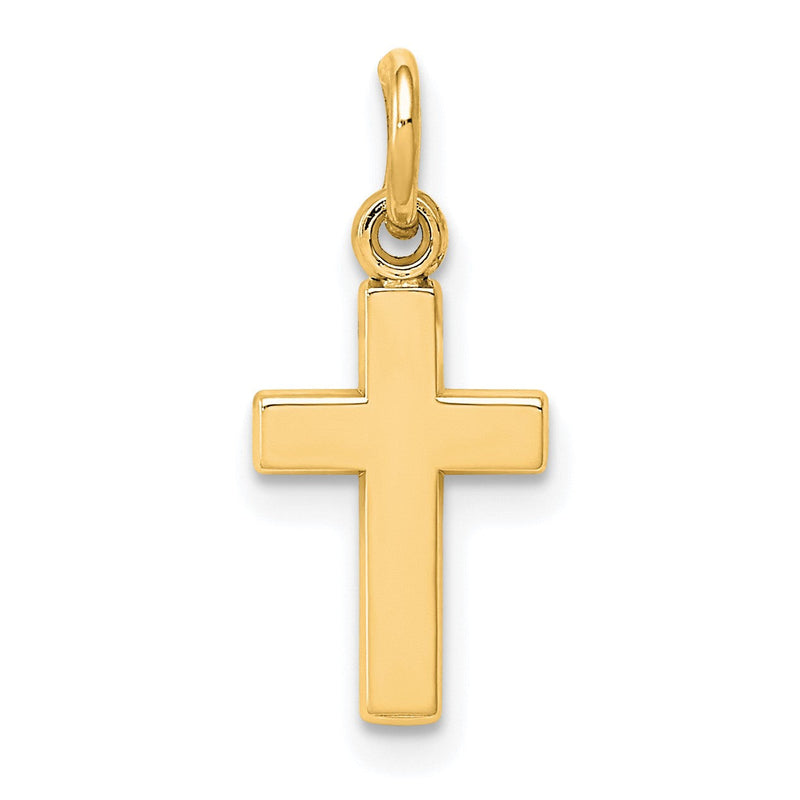 10K Gelbgold Kreuz Charm