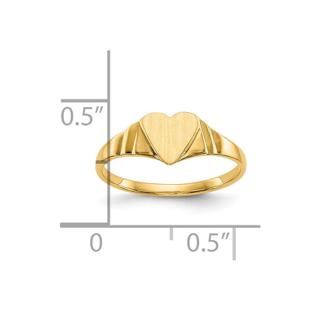 10K Gelbgold 10K Kinder Siegel Ring