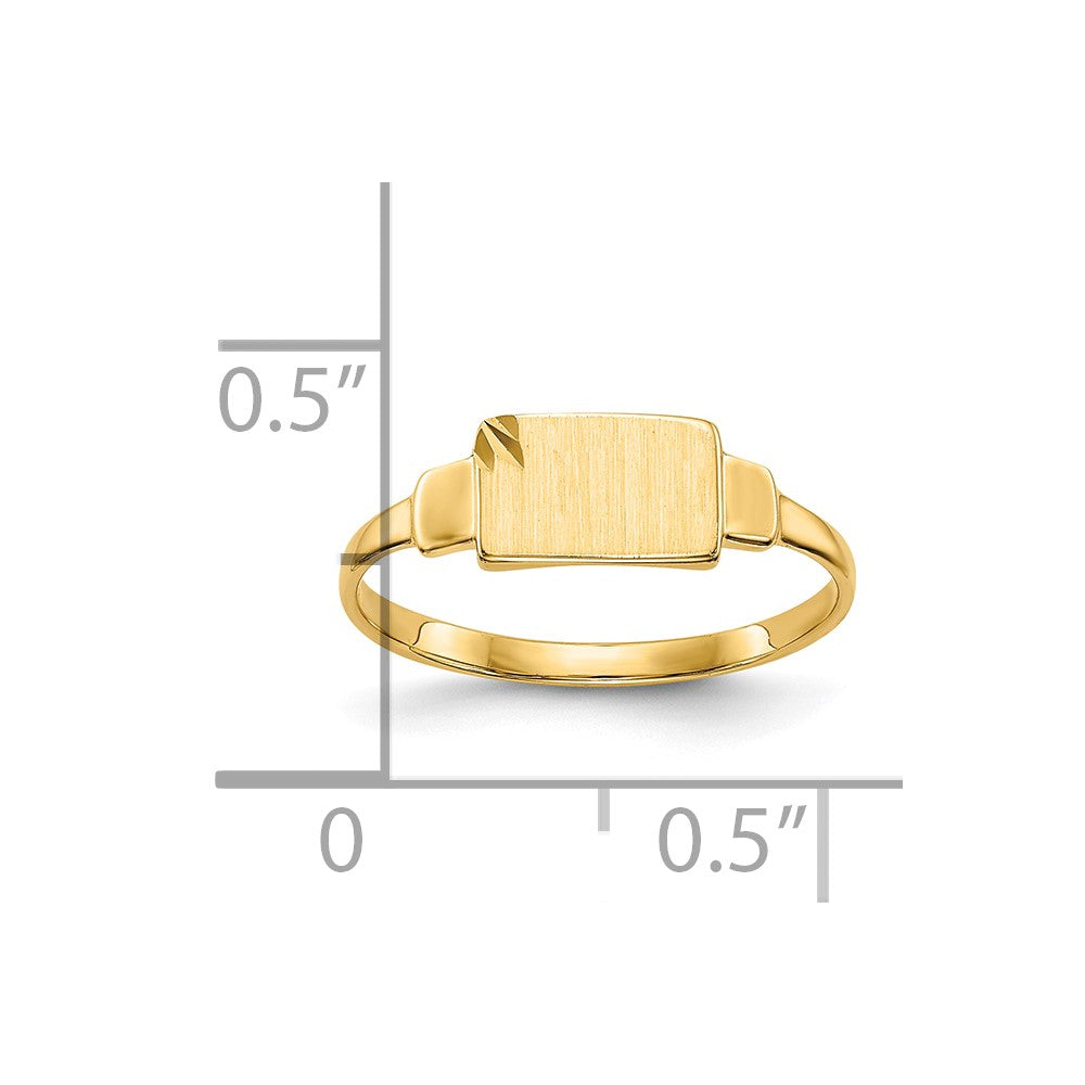 10K Gelbgold 10K Siegel Ring
