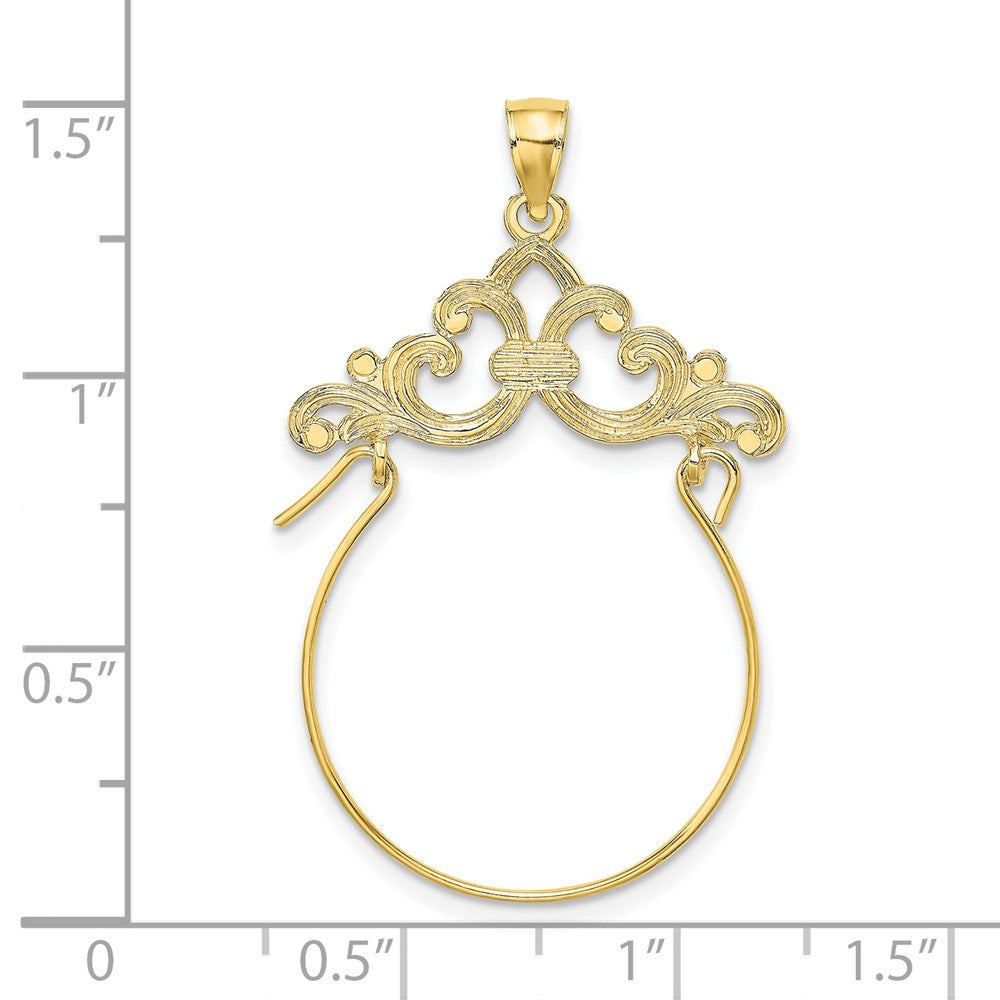10K Gelbgold 10K Ranke Framed Charm Halter