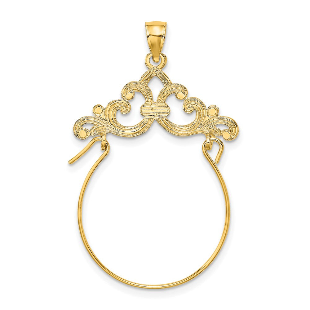 10K Gelbgold 10K Ranke Framed Charm Halter