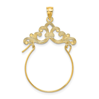 10K Gelbgold 10K Ranke Framed Charm Halter