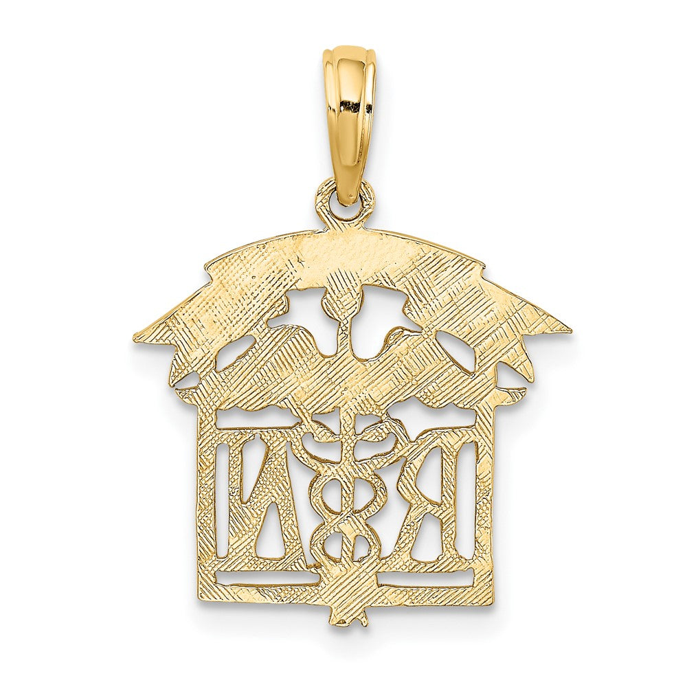 10K Gelbgold Registered Krankenschwester Charm