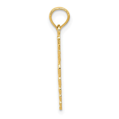 10K Gelbgold Caduceus Anhänger