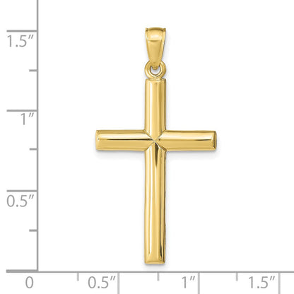 10K Gelbgold Kreuz Anhänger