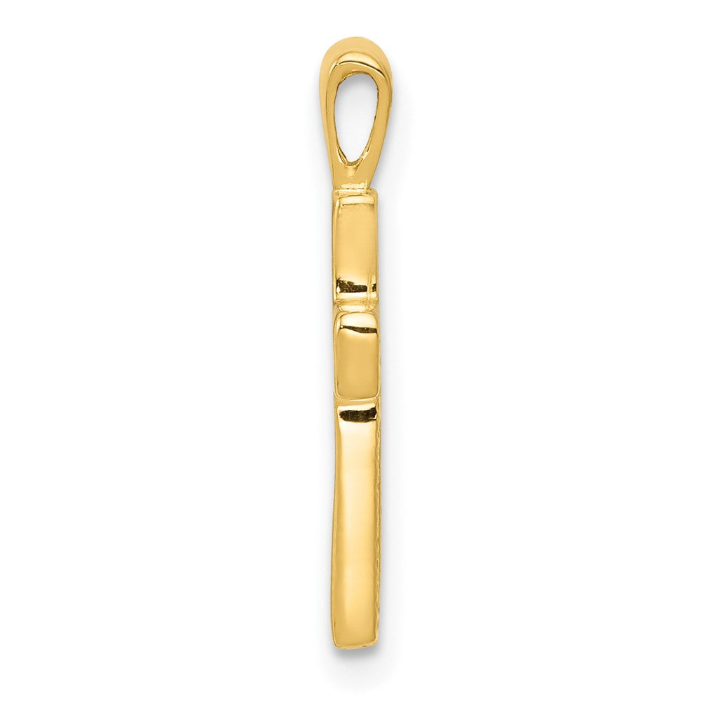 10K Gelbgold Kreuz Charm