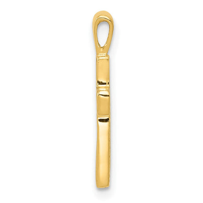 10K Gelbgold Kreuz Charm
