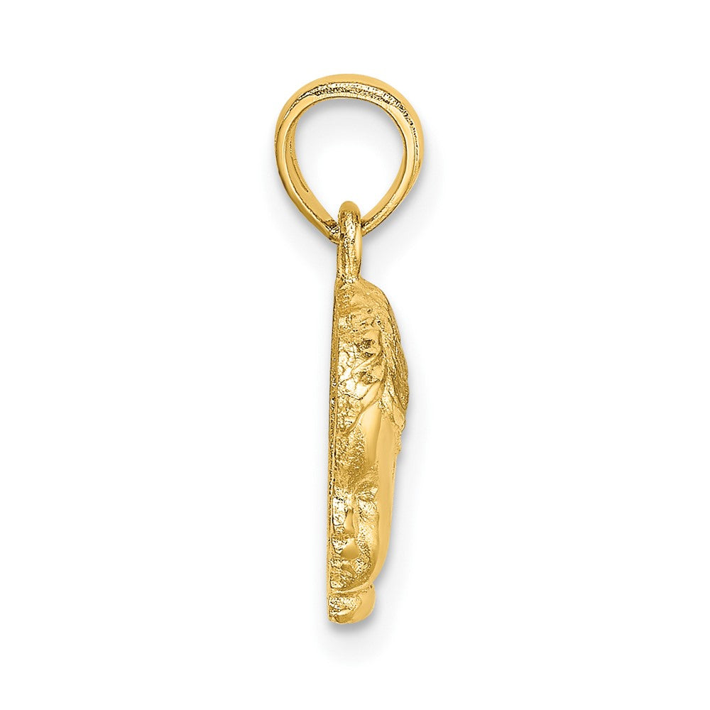 10K Gelbgold Junge Kopf Charm