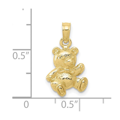 10K Gelbgold 10K Teddy Bär Charm