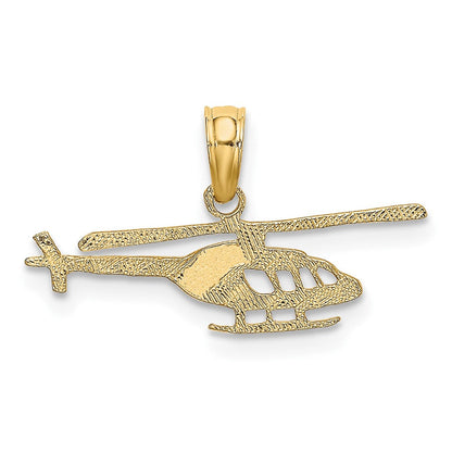 10K Gelbgold Helicopter Charm