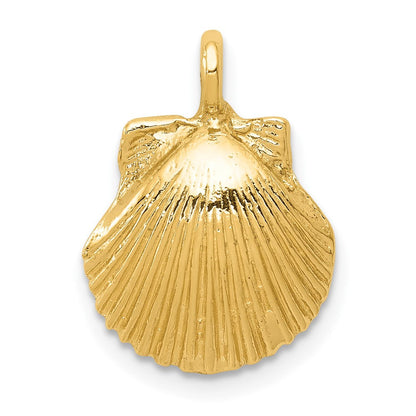 10K Gelbgold Seashell Anhänger