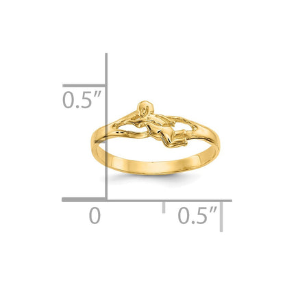 10K Gelbgold 10K Engel Baby Ring