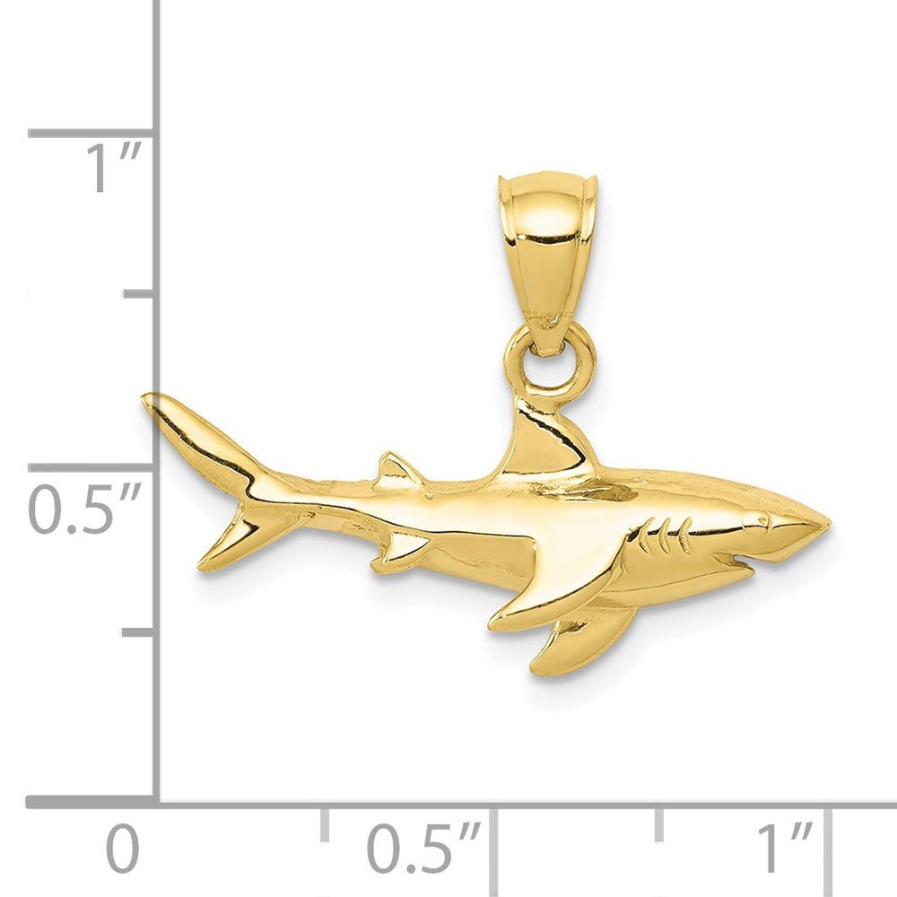 10K Gelbgold 10K Shark Anhänger