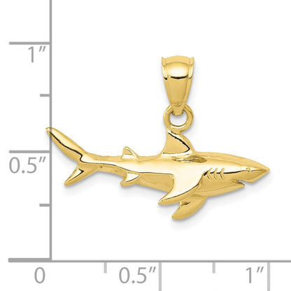 10K Gelbgold 10K Shark Anhänger