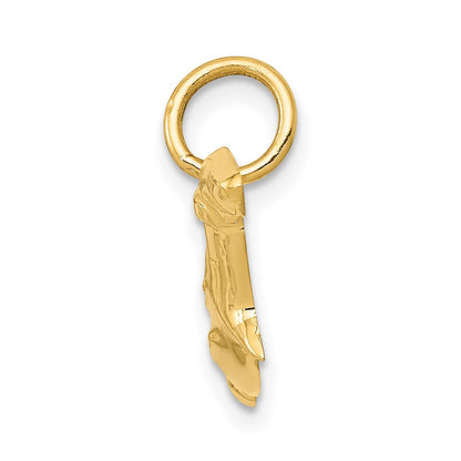 10K Gelbgold Hammerhead Shark Charm