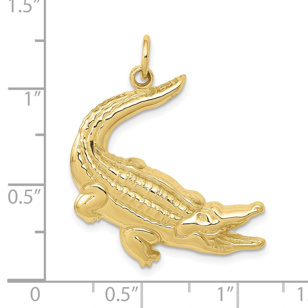 10K Gelbgold Alligator Charm
