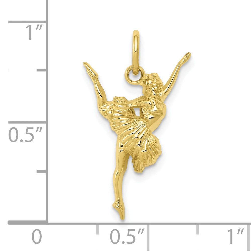 10K Gelbgold Ballerina Charm