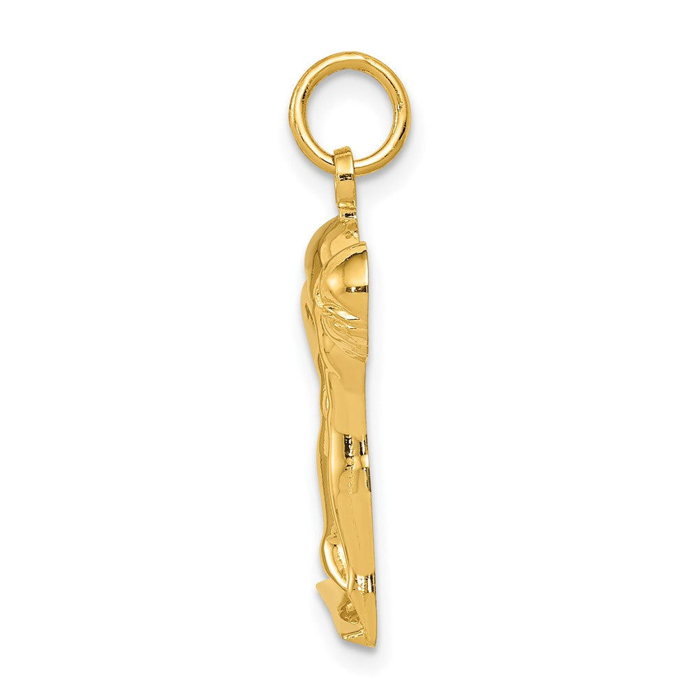 10K Gelbgold Swimmer/diver Charm