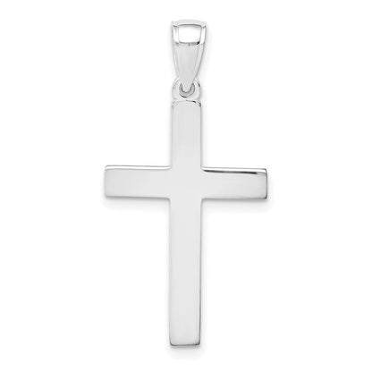 10K Weißgold Kreuz Anhänger