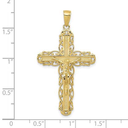 10K Gelbgold Kruzifix Anhänger