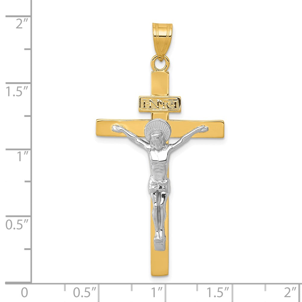 10K Bicolor 10K Inri Kruzifix Anhänger