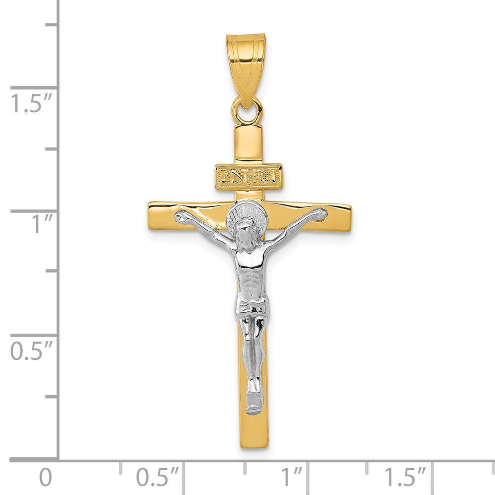 10K Bicolor 10K Inri Kruzifix Anhänger