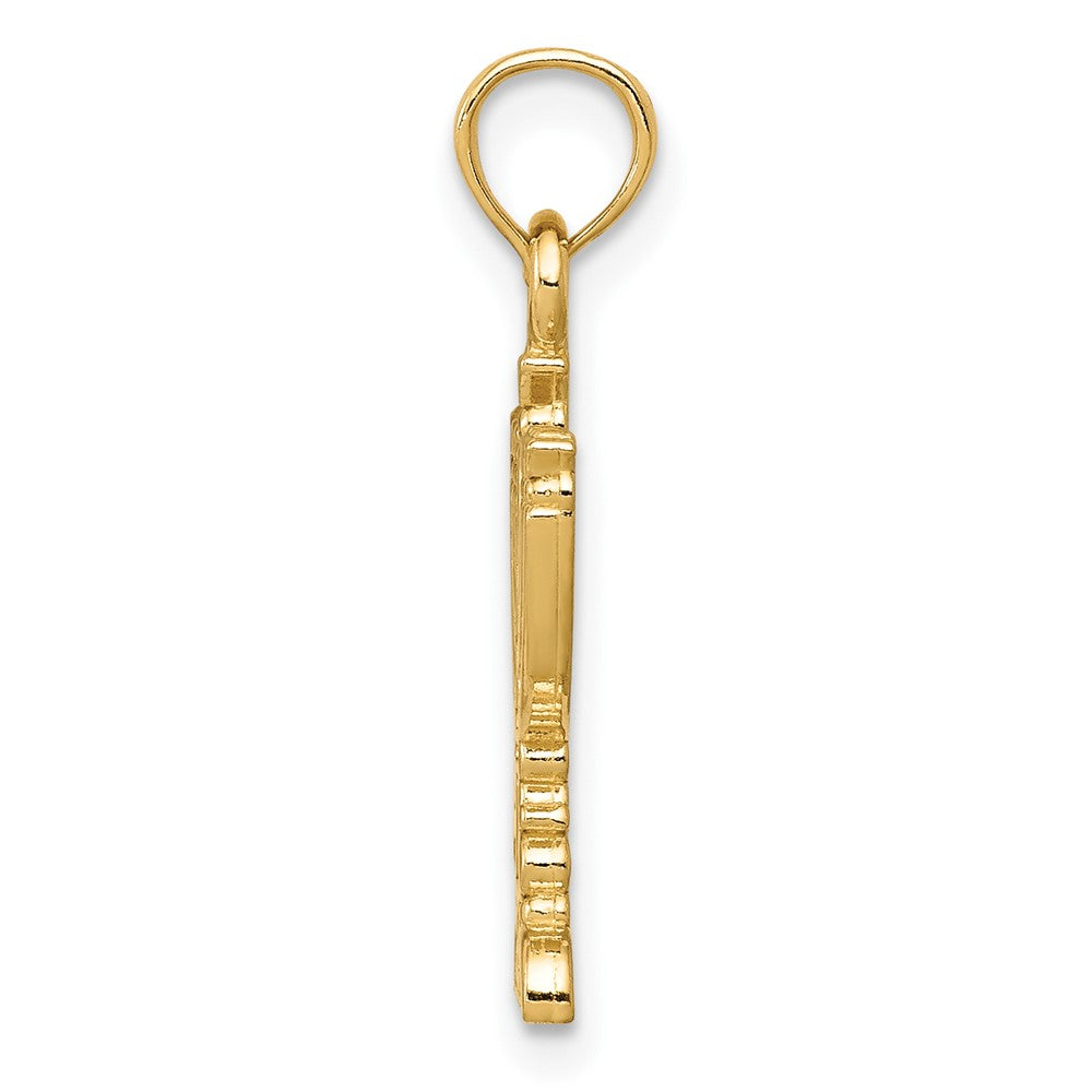 10K Gelbgold 10K Menorah Anhänger
