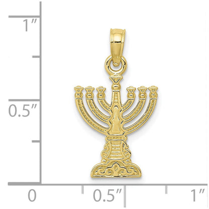 10K Gelbgold 10K Menorah Anhänger